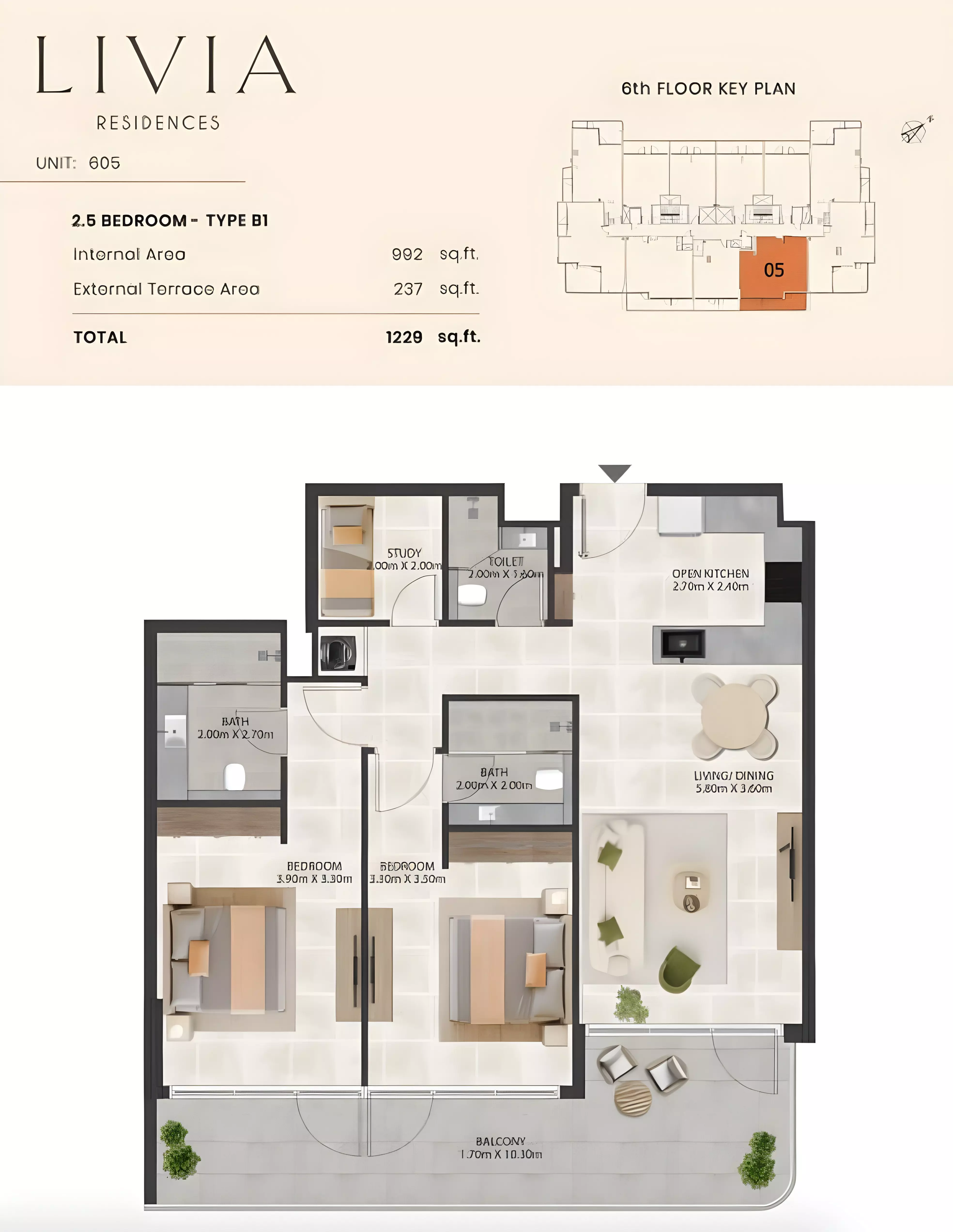 Unit floor plan image