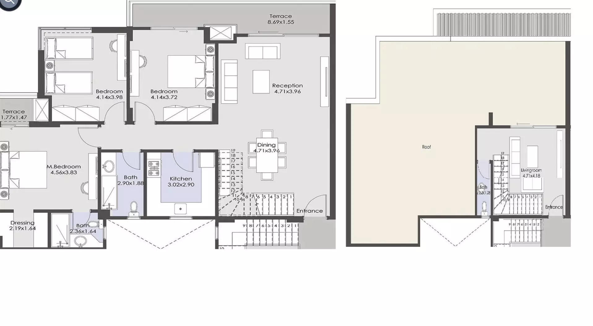 صورة مخطط ارضية الوحدة