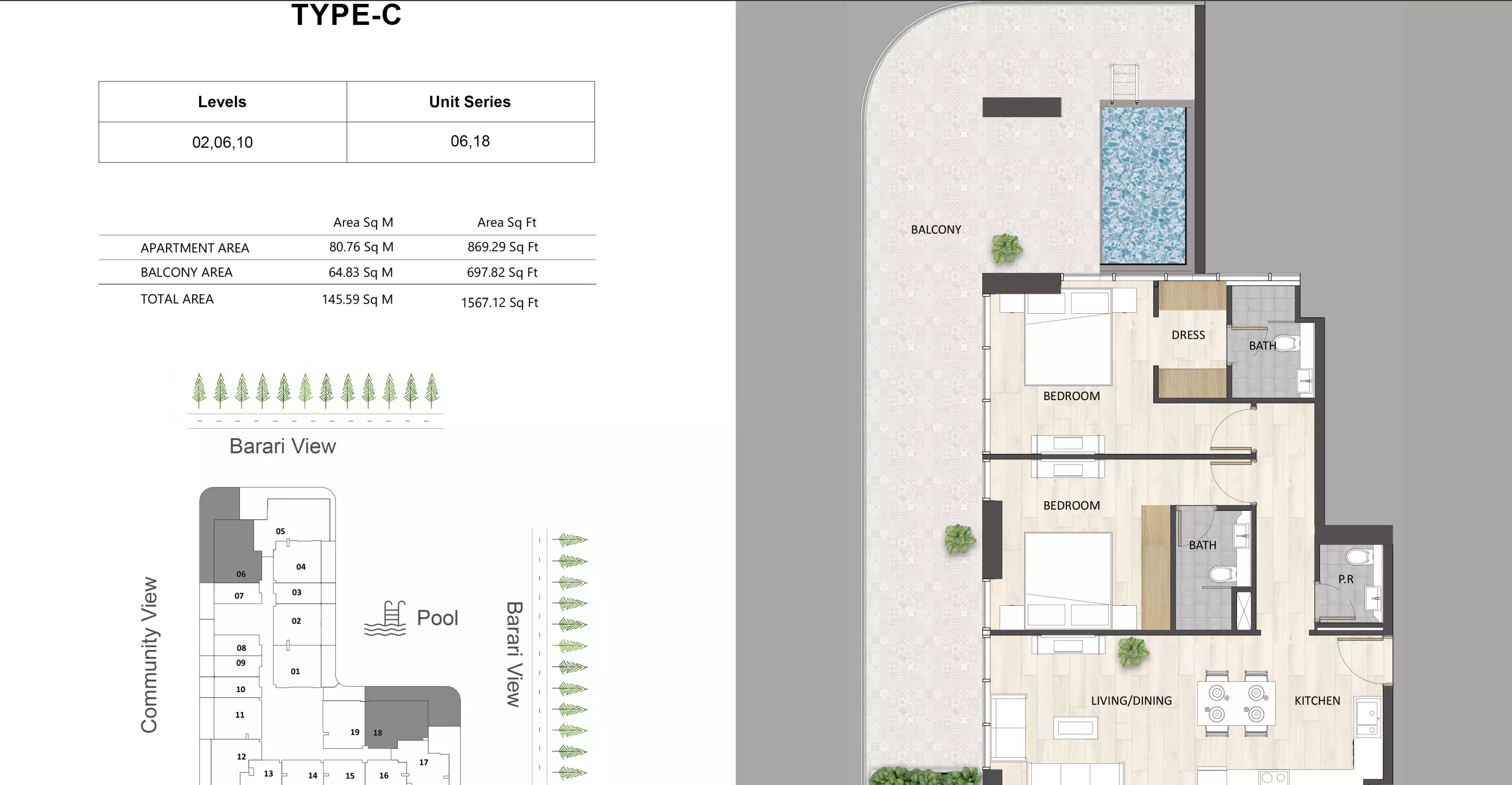 Unit floor plan image