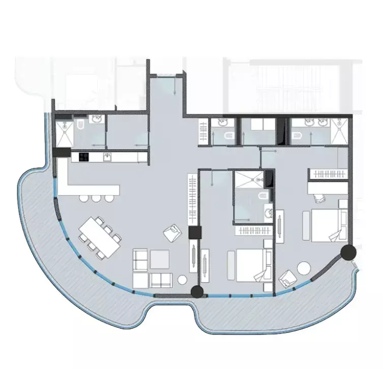 صورة مخطط ارضية الوحدة