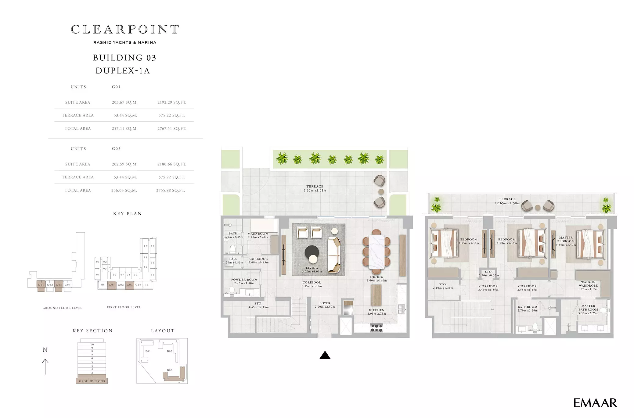 Clearpoint Building 3 _ Type 1A 3BD, 3 beds