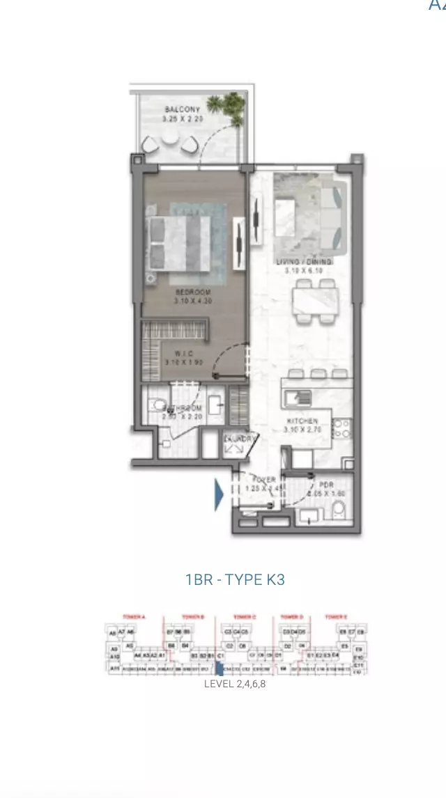 Unit floor plan image