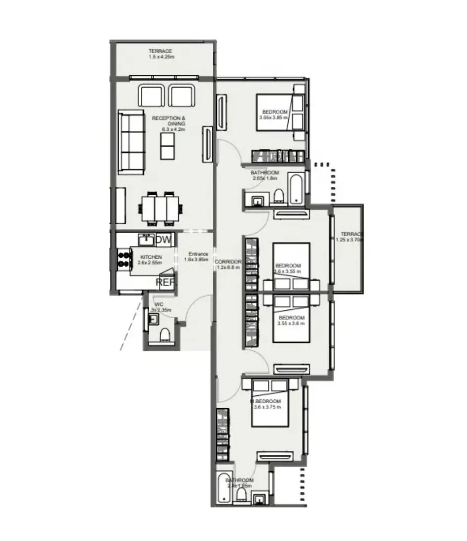 Unit floor plan image