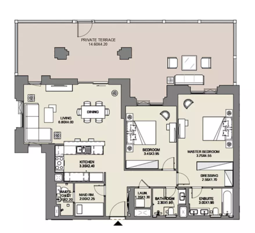 Al Jazi B4-Type B1, Level Ground, 2 beds