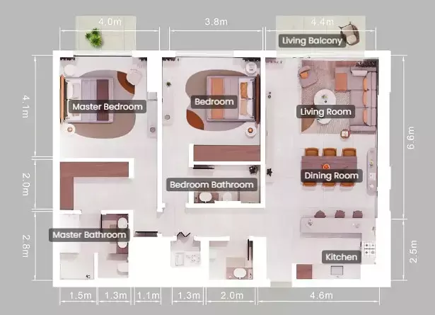 Unit floor plan image