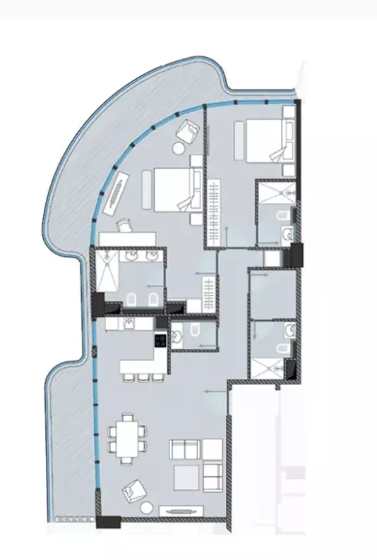 صورة مخطط ارضية الوحدة