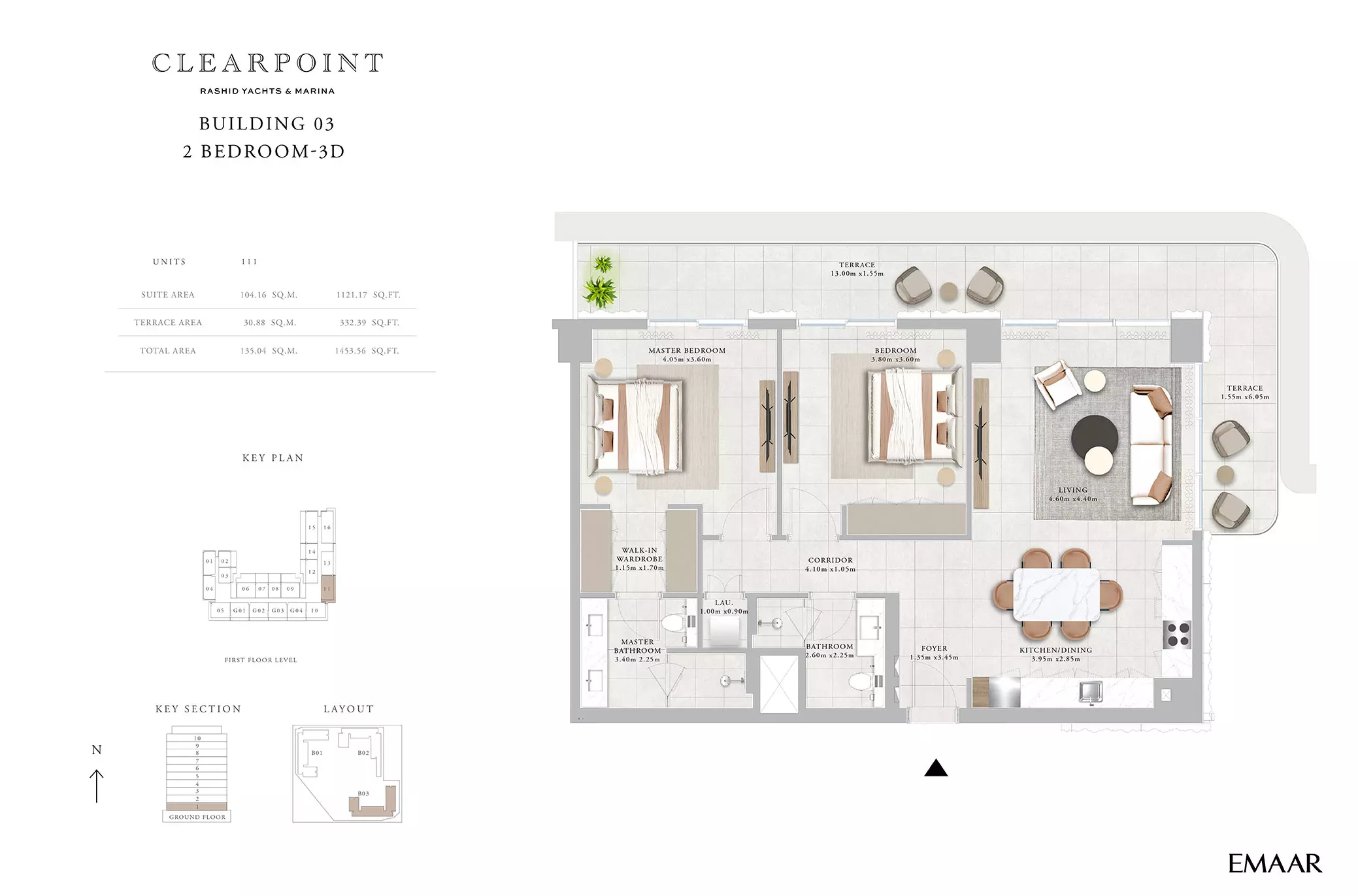 Clearpoint Building 3 _ Type 3D, 2 beds