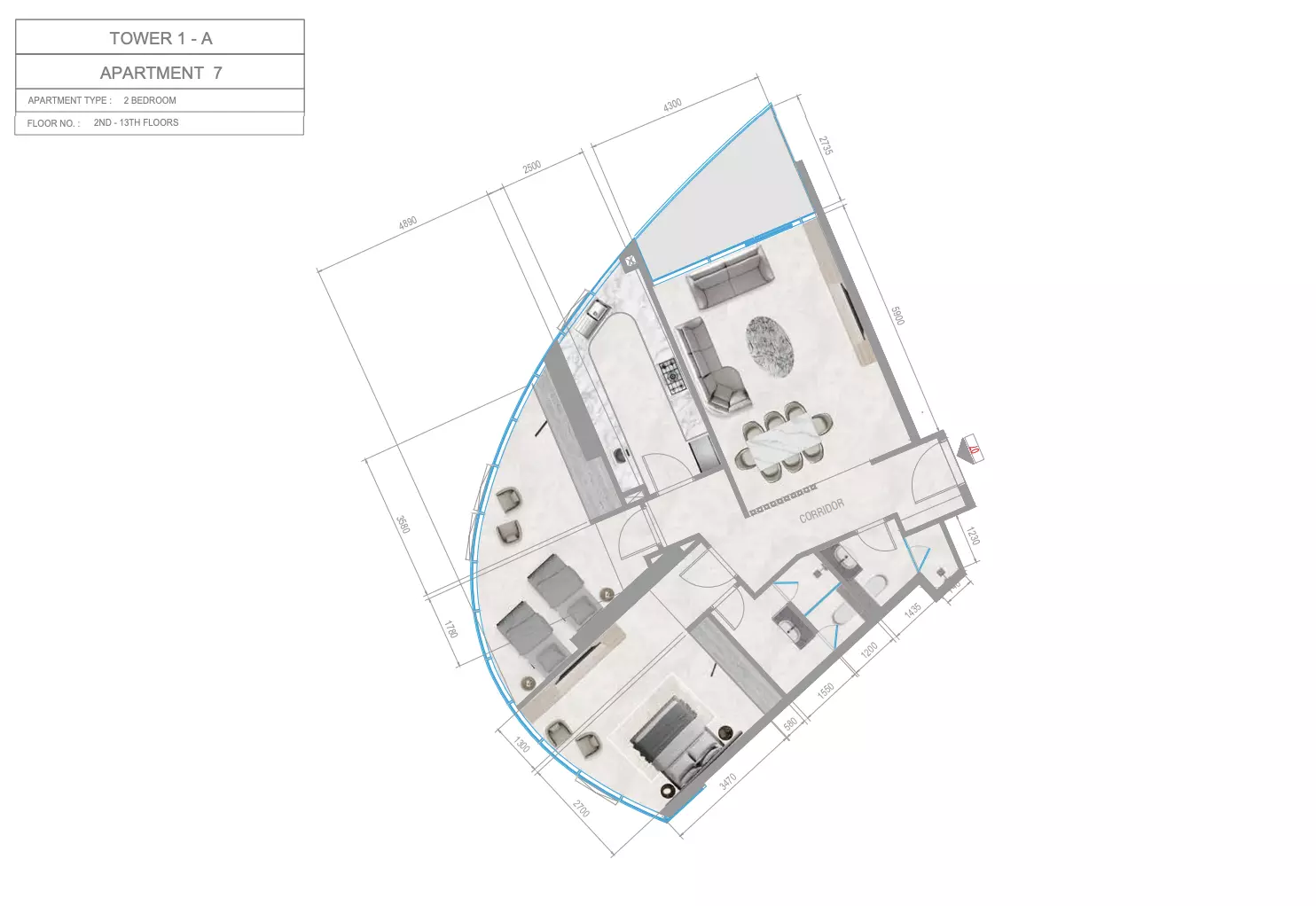 صورة مخطط ارضية الوحدة