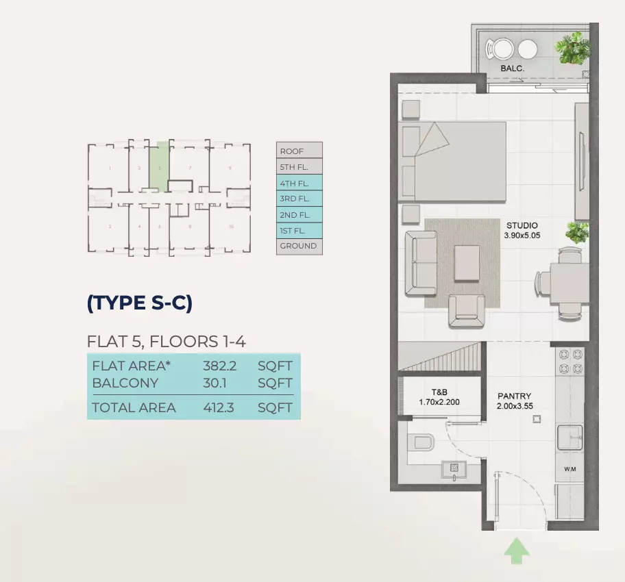 Unit floor plan image