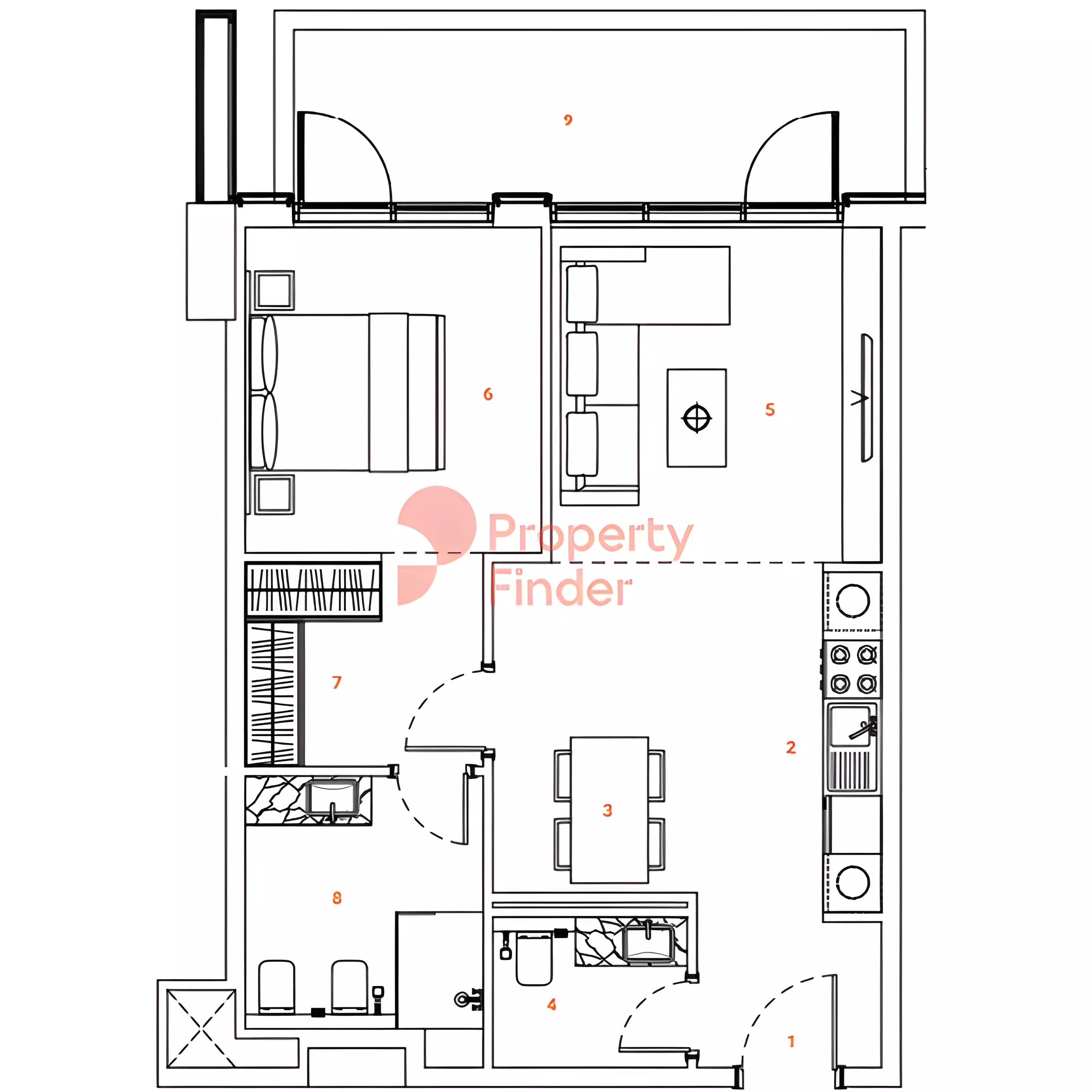 صورة مخطط ارضية الوحدة