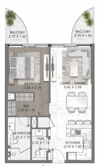Unit floor plan image