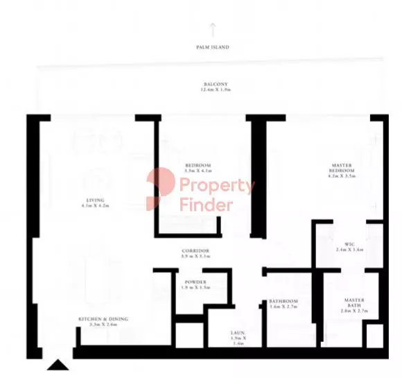 Grand Bleu Tower Unit 04 - Level 18, 2 beds