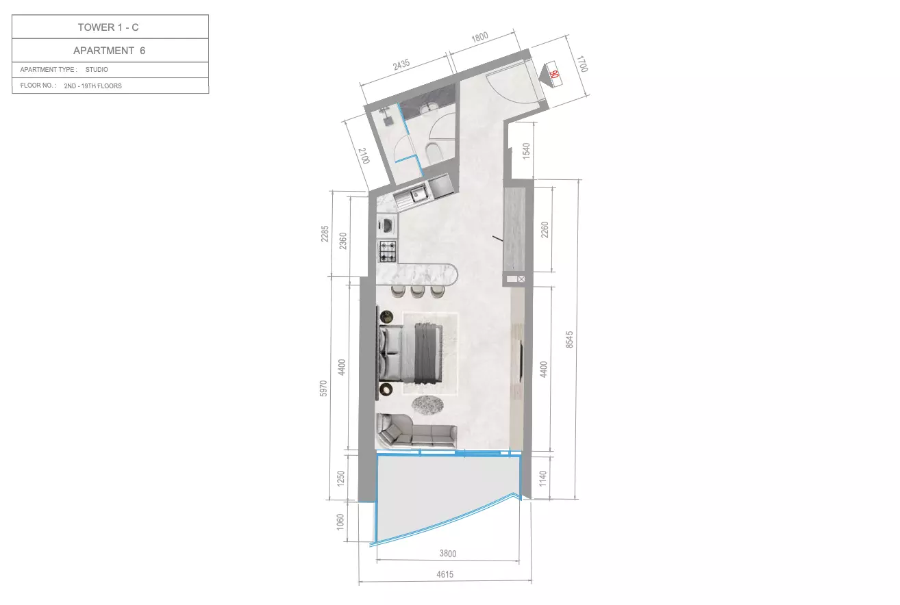 Orchid Towers Phase 1 - Type 4-Tower C Floor Plan
