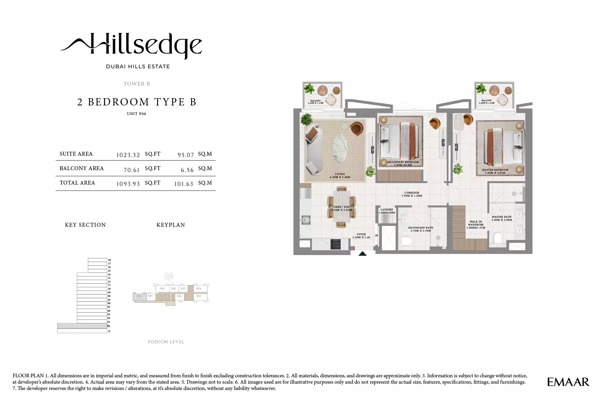 Hillsedge Type B-Tower B, 2 beds