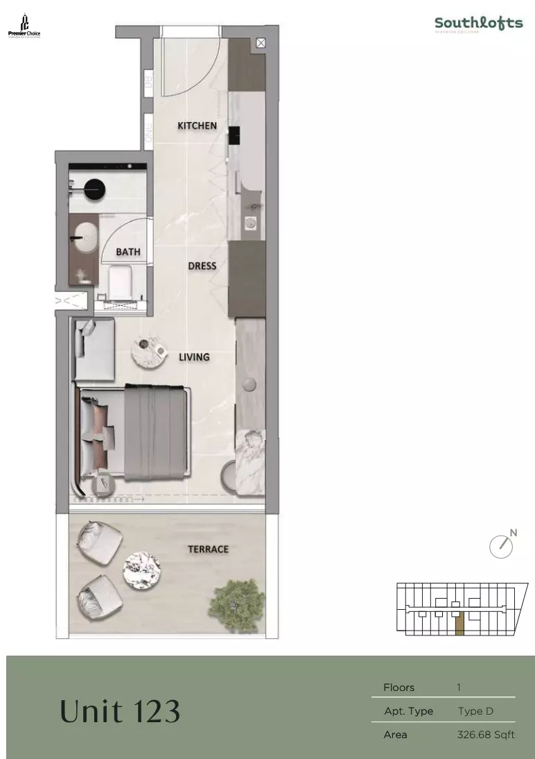 Unit floor plan image