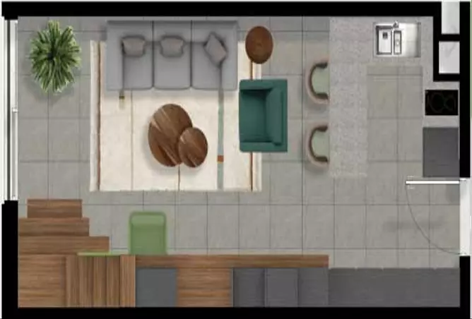 izzzi.life Lime — 1BR floor plan
