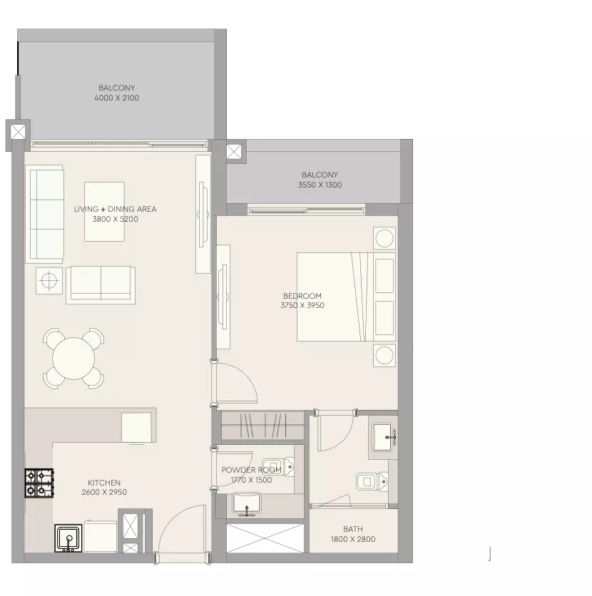 Unit floor plan image