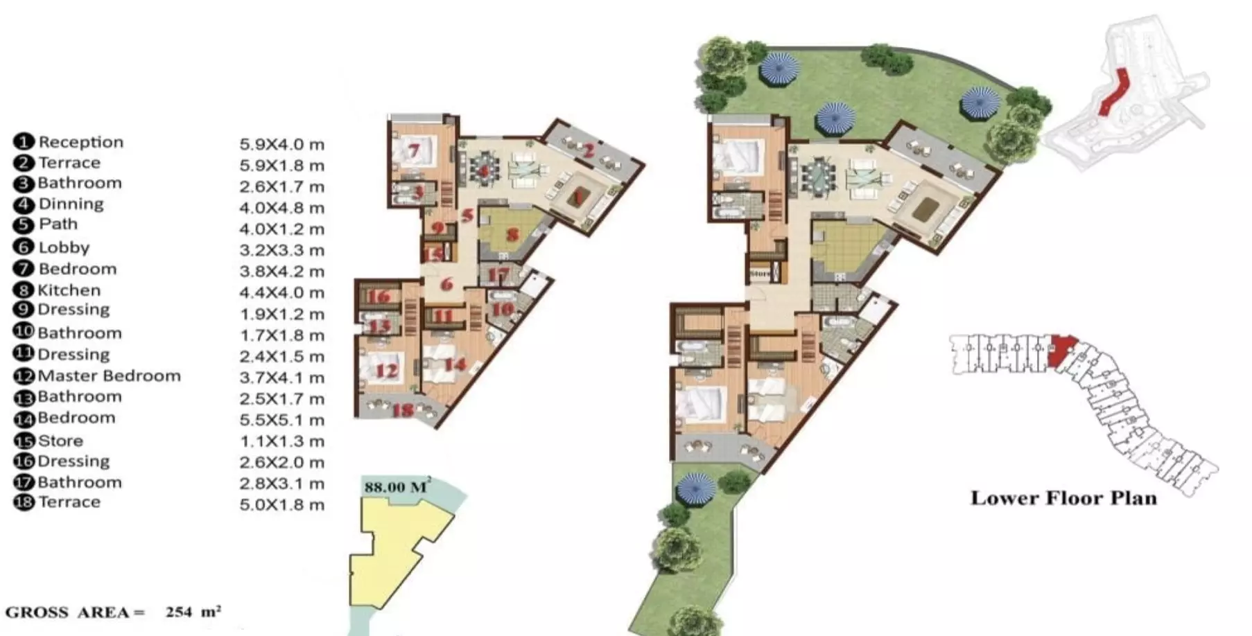 صورة مخطط ارضية الوحدة