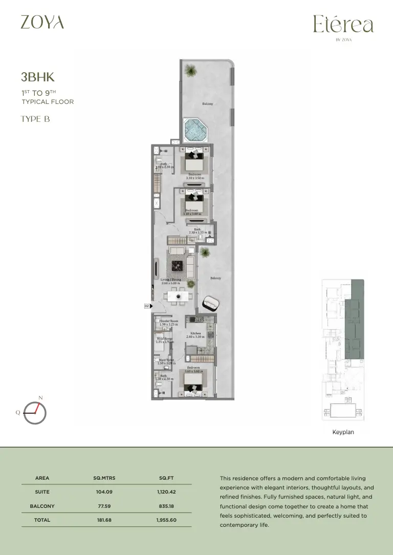 Unit floor plan image