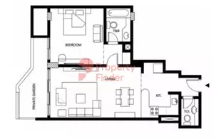 Binghatti Galaxy Tower B Type 3, 1 bed
