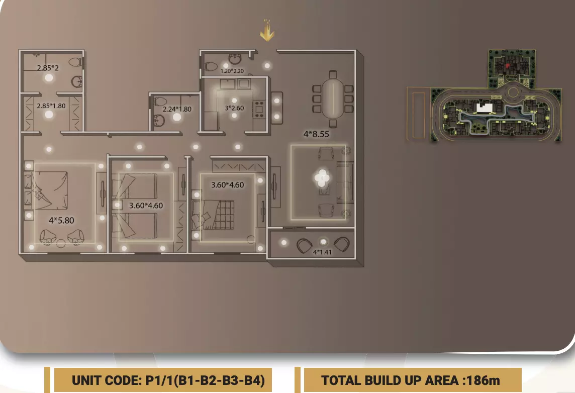 Unit floor plan image
