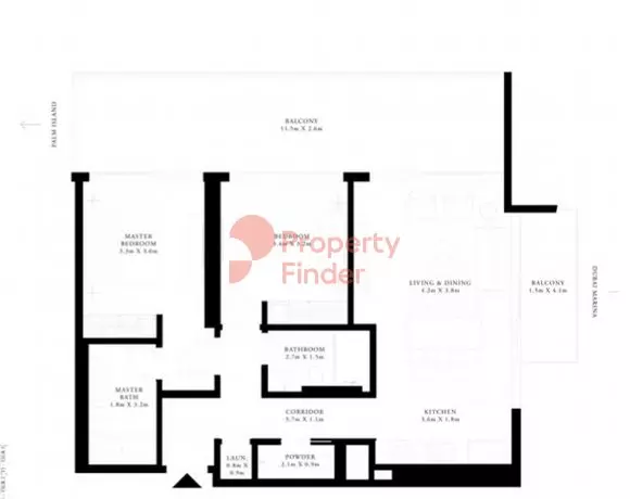Grand Bleu Tower Unit 07 - Level 11-16, 2 beds