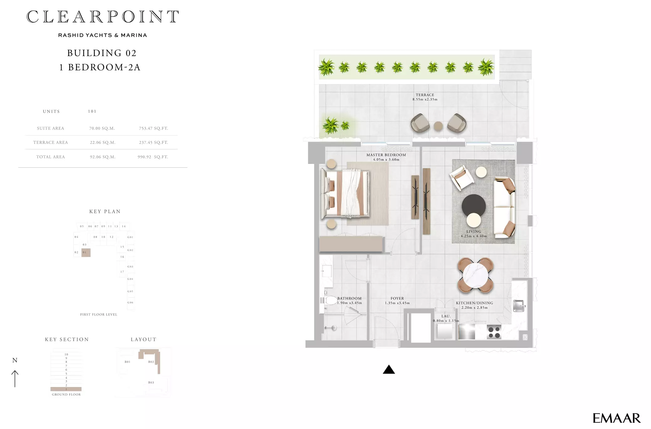 Clearpoint Building 2 _ Type 2A, 1 bed