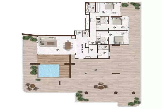 Onda By Kasco — 3BR floor plan
