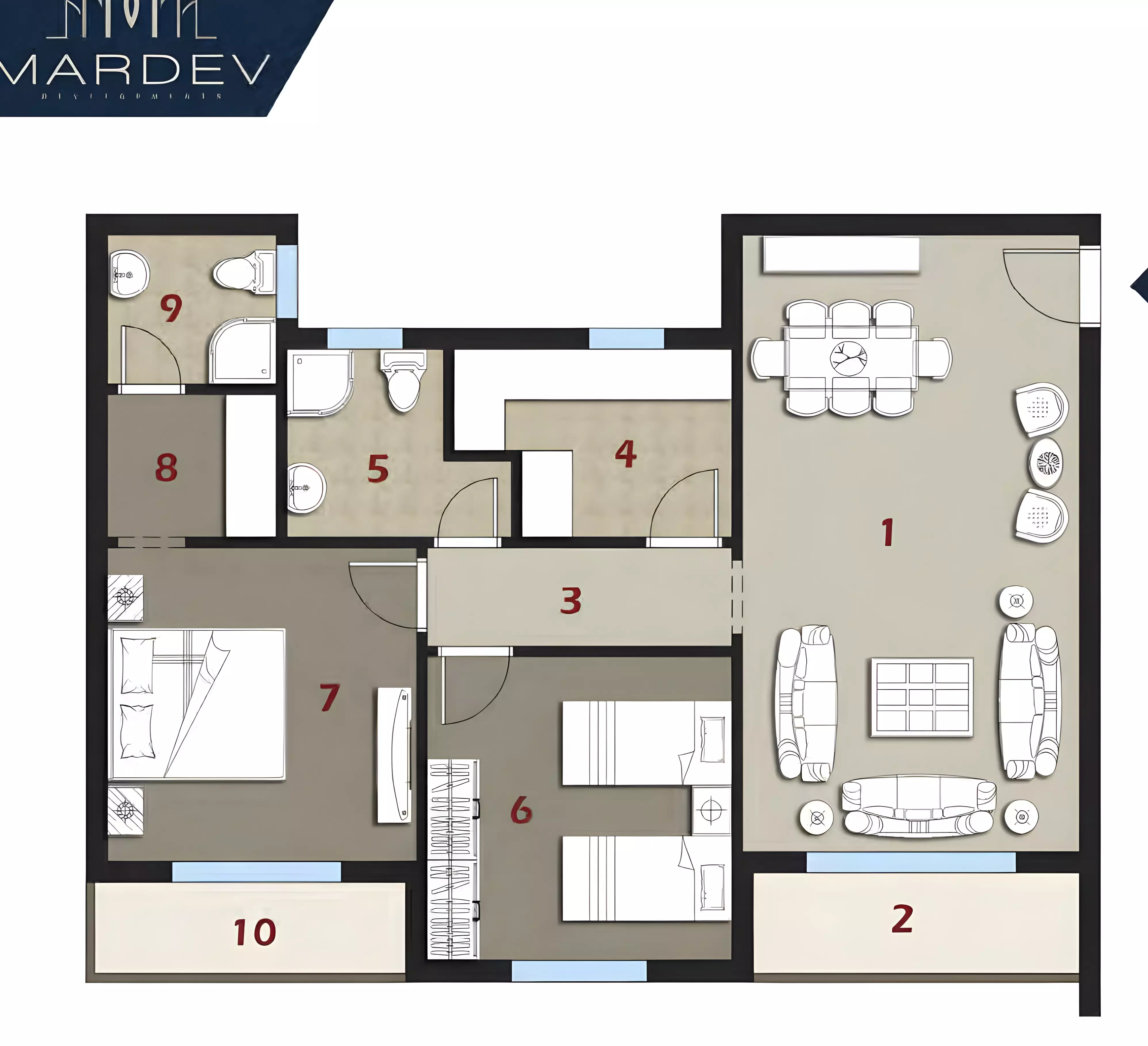 Unit floor plan image
