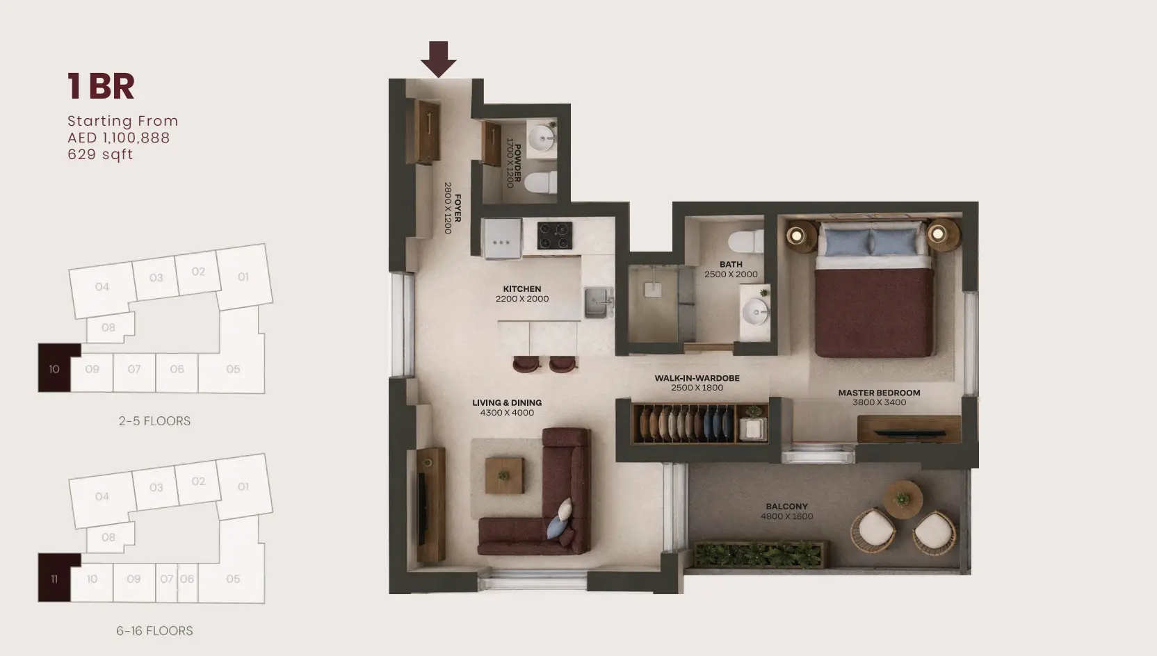 Unit floor plan image