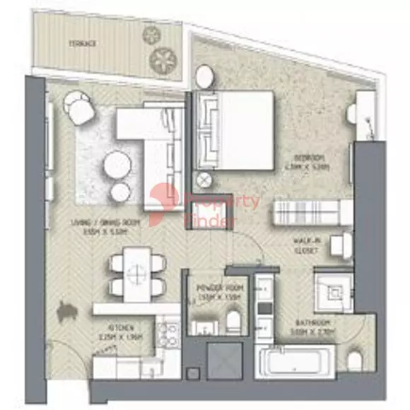 The Address Residences Dubai Opera T2-Unit 08, 1 bed