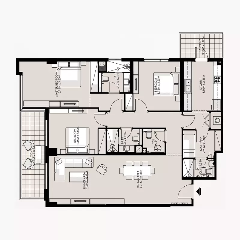 Unit floor plan image