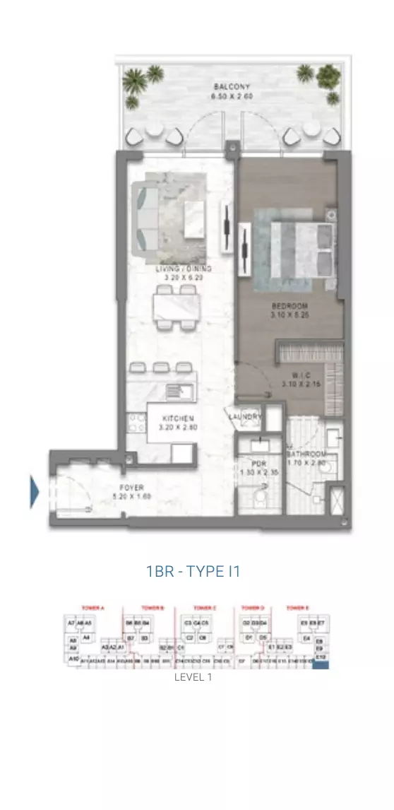 Unit floor plan image