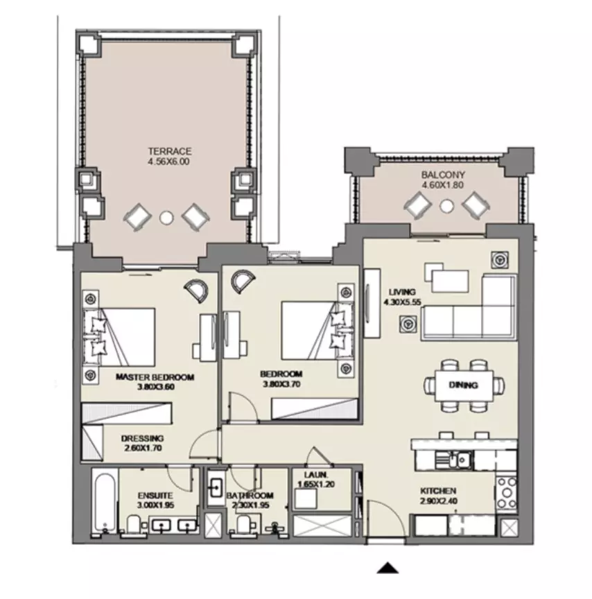 Al Jazi B4-Type A7, Level 1, 2 beds