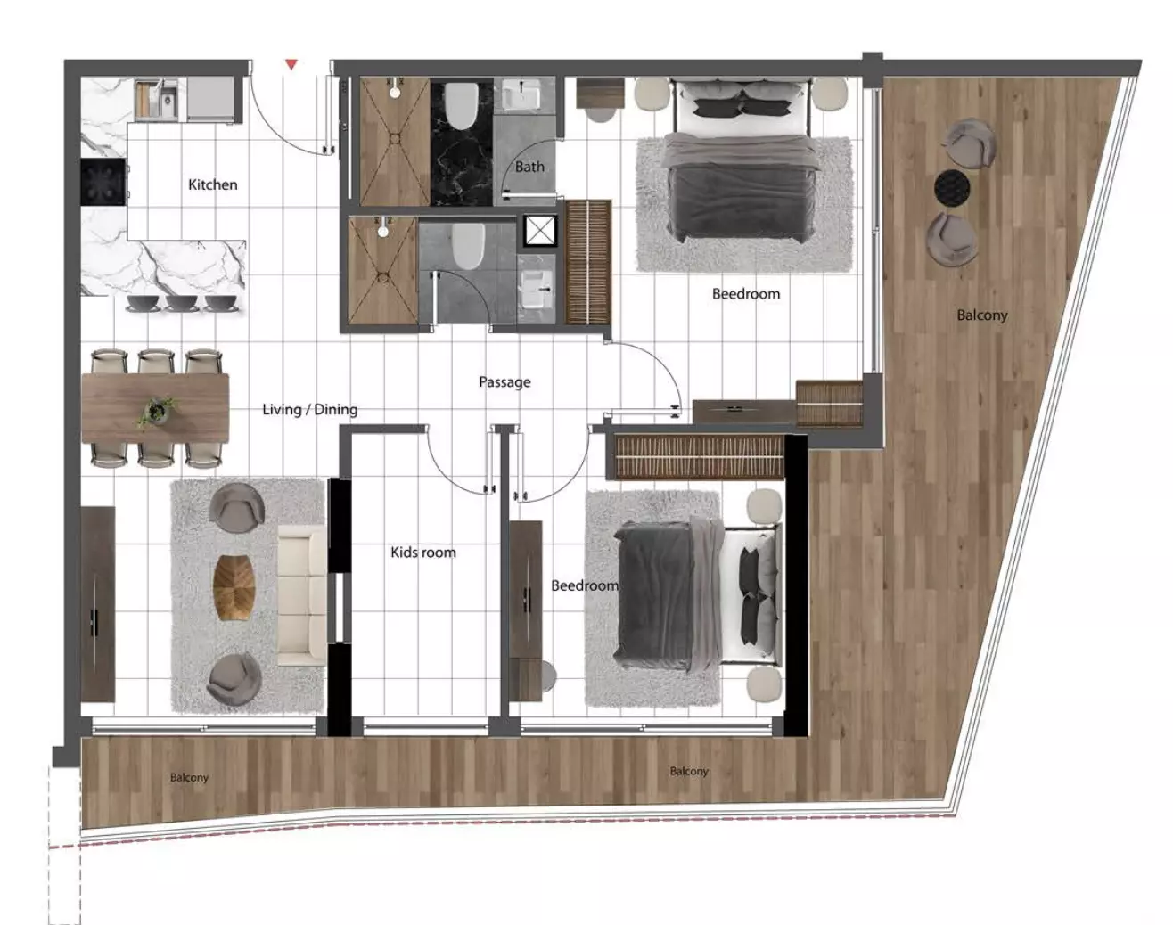 Unit floor plan image