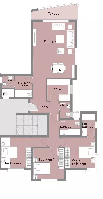 صورة مخطط ارضية الوحدة