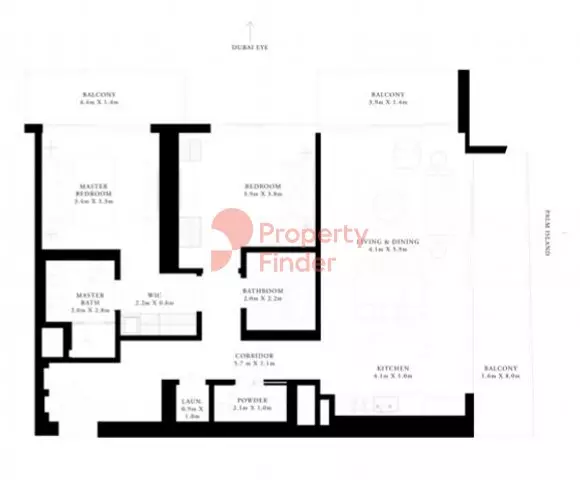 Grand Bleu Tower Unit 03 - Level 01, 2 beds
