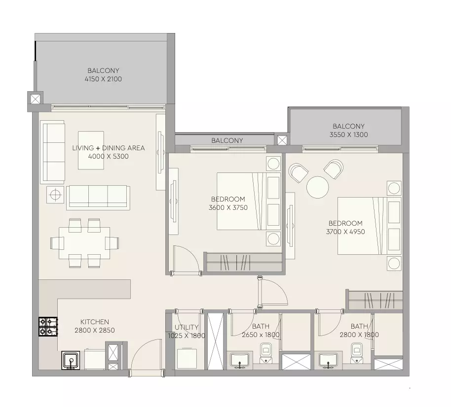 Unit floor plan image
