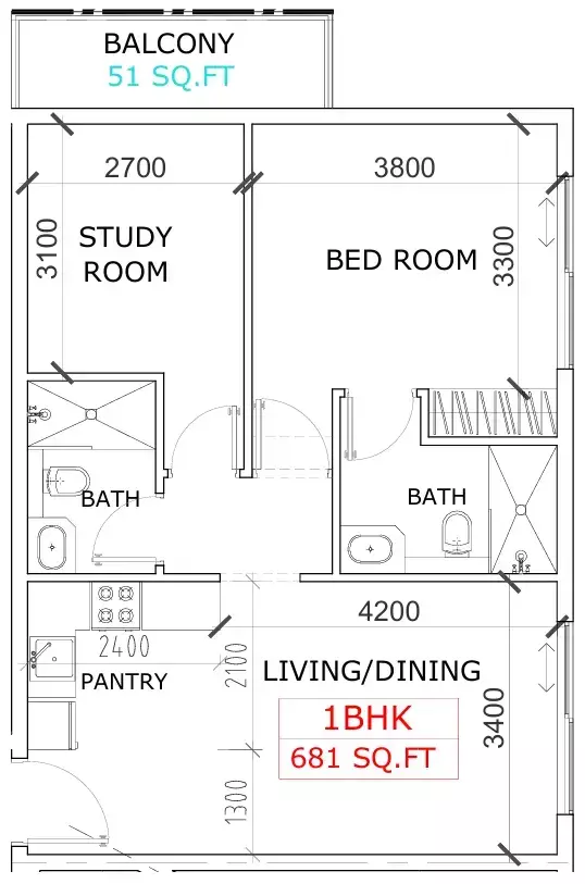 Unit floor plan image