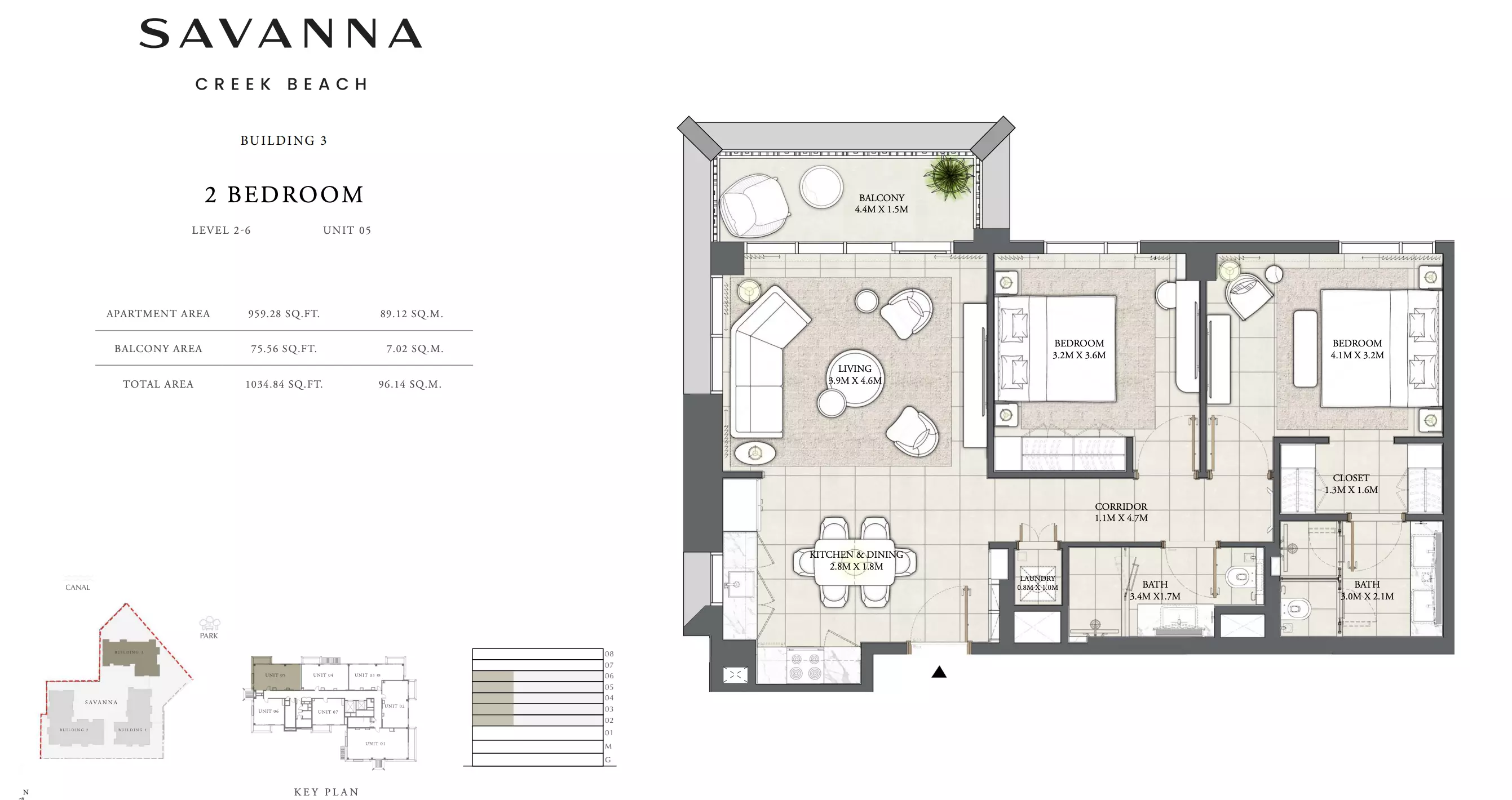 Savanna Level 2-6 - Unit 04, 2 beds