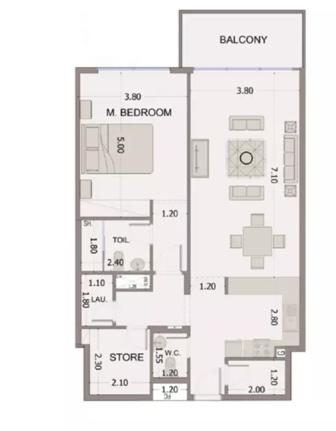 Unit floor plan image