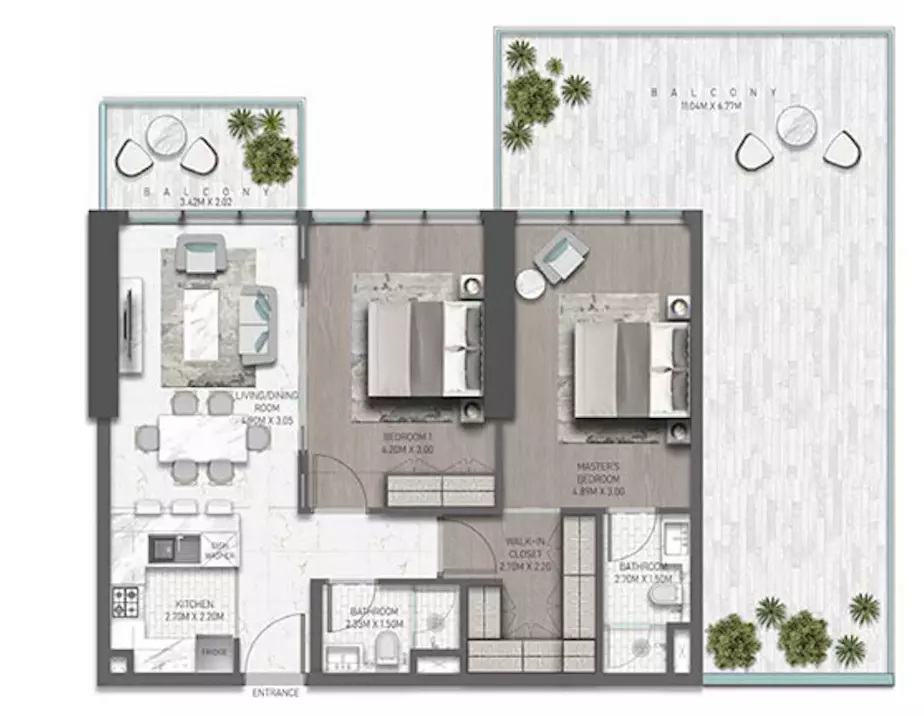 Golf Greens Type 19 -2, 2 beds