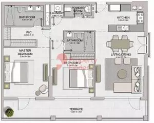 Le Ciel Type 2A, 2 beds