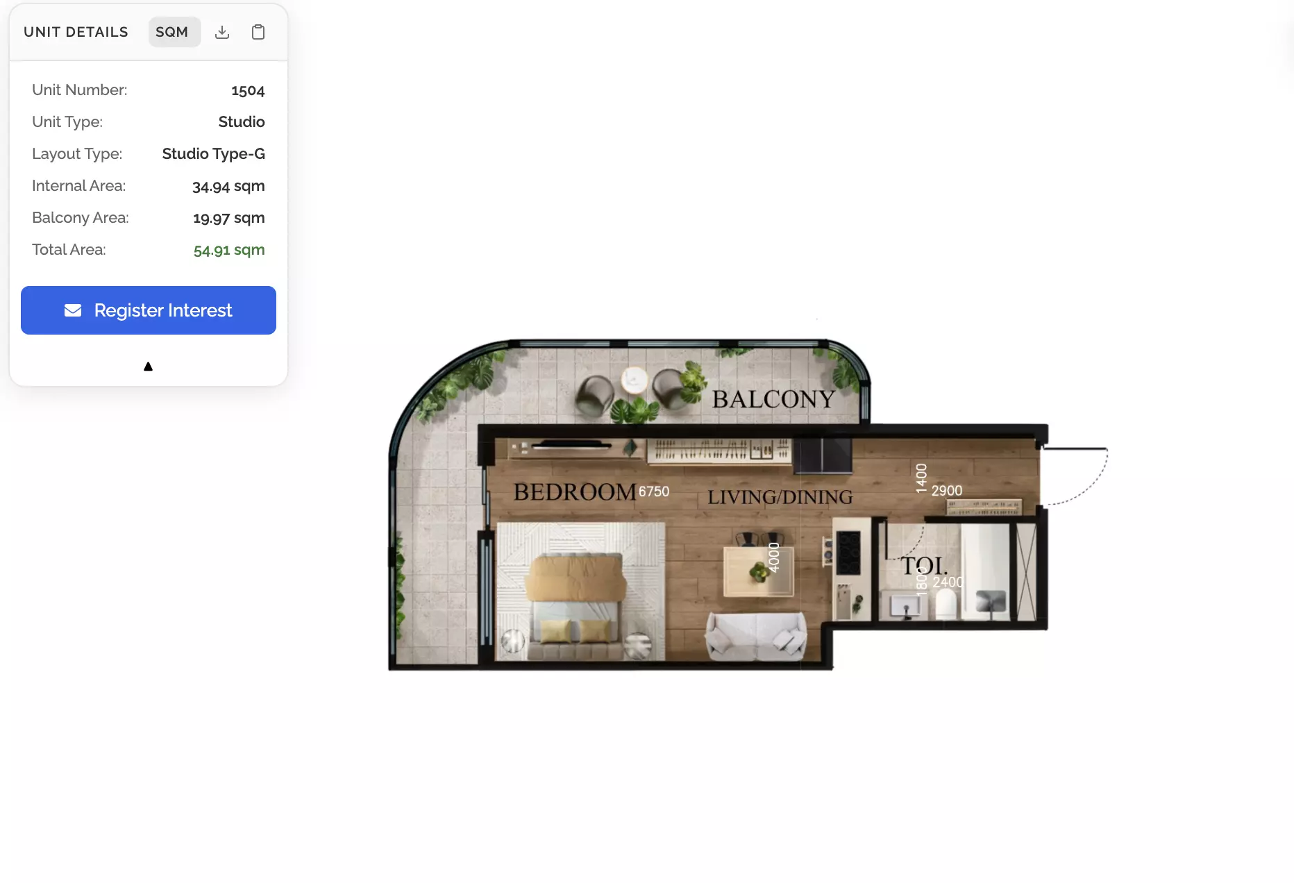 صورة مخطط ارضية الوحدة