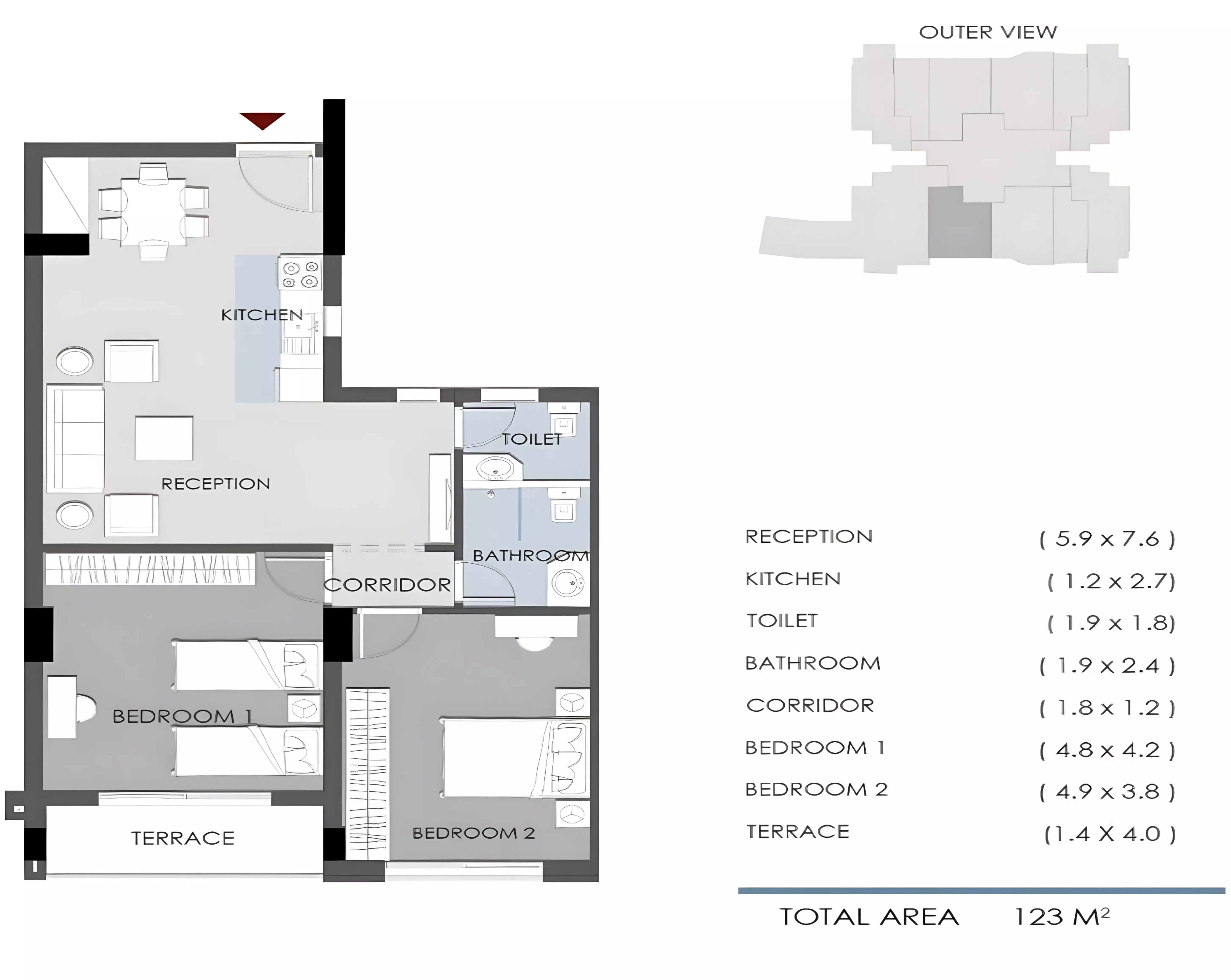 Unit floor plan image