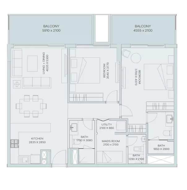 صورة مخطط ارضية الوحدة