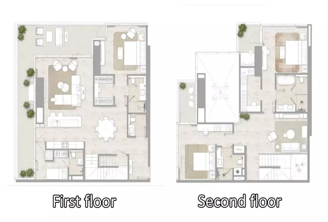 Kempinski Marina Residences — 3BR floor plan