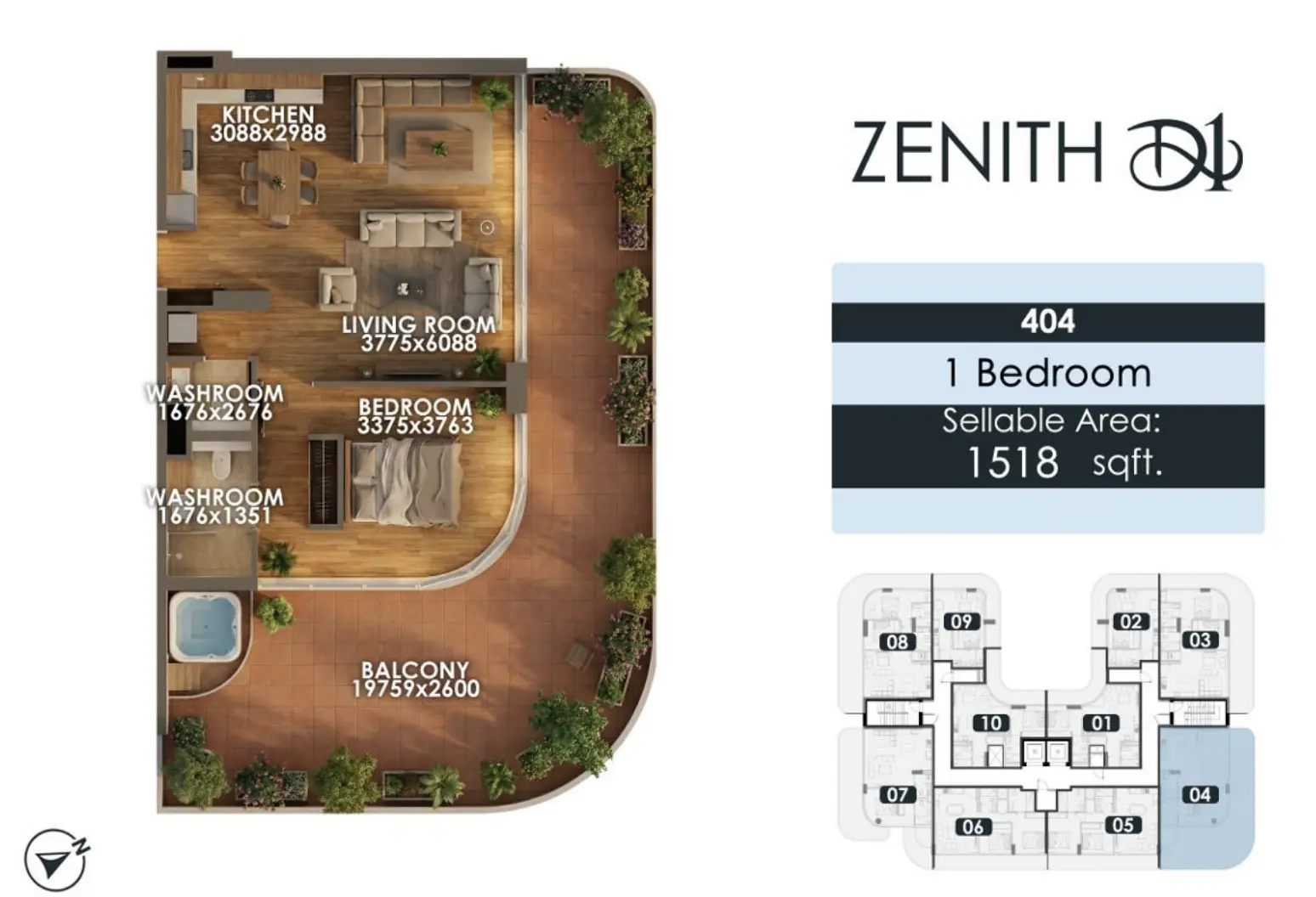 Unit floor plan image