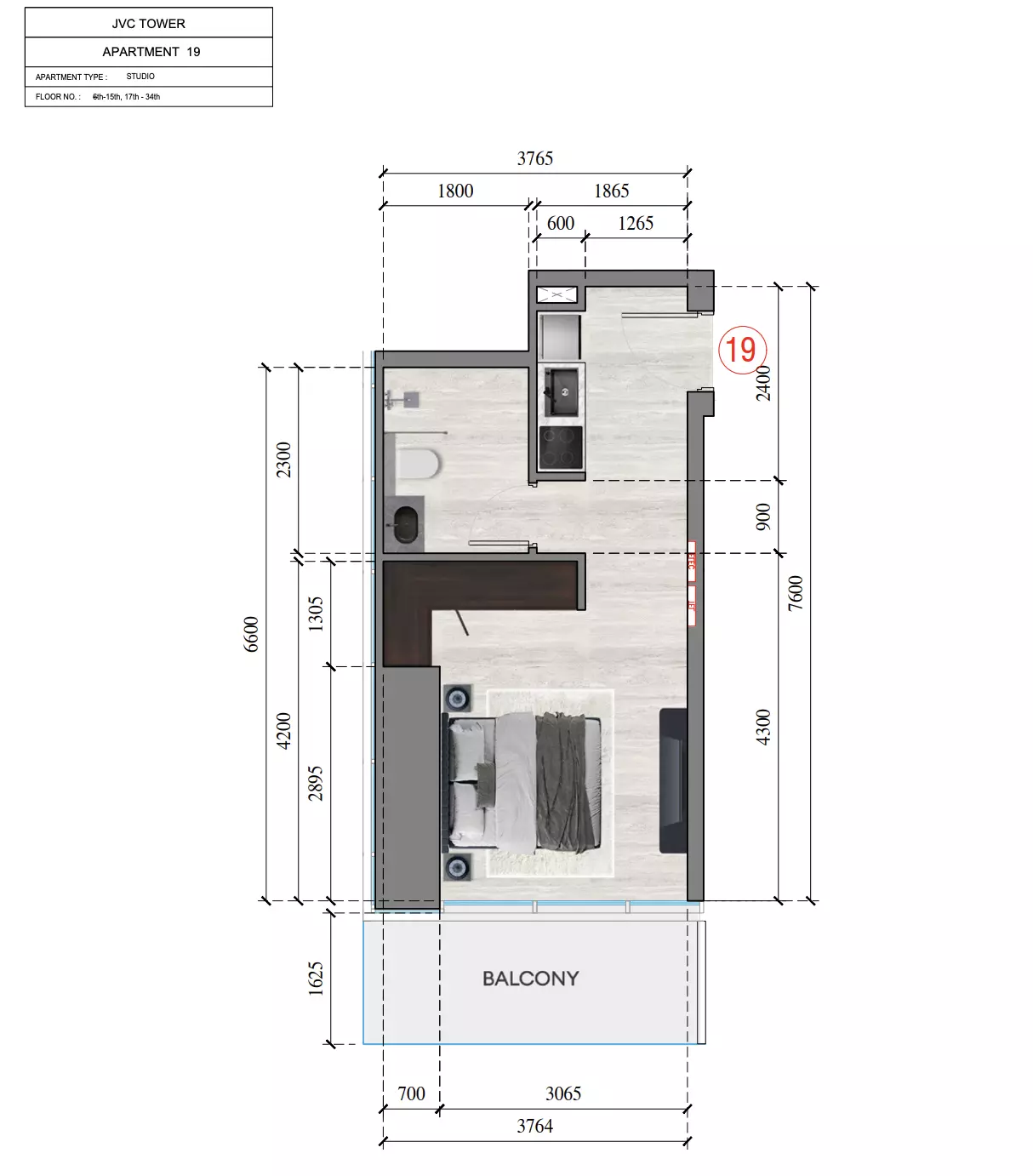 Unit floor plan image