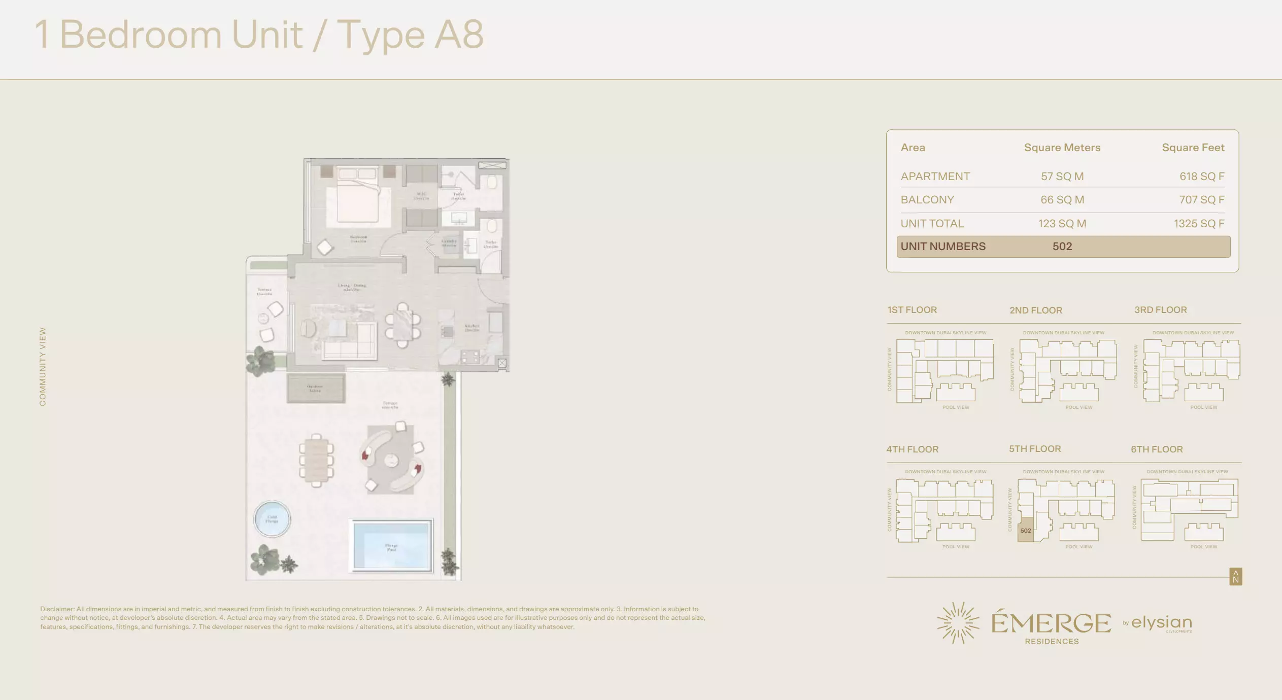 صورة مخطط ارضية الوحدة